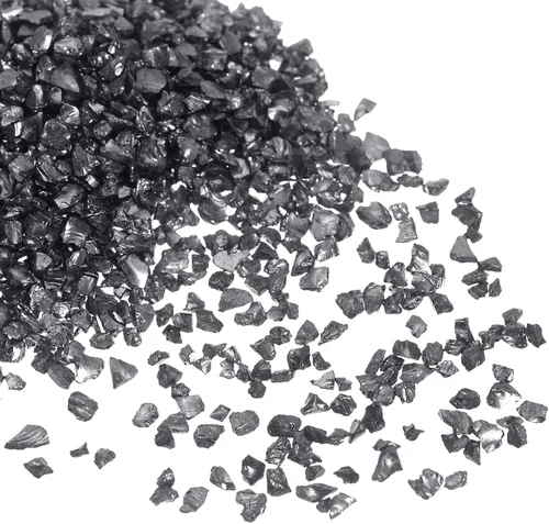 Miniatura 19 de HARFINGTON Chips de vidrio triturado de 3.53 oz/3.55 onzas, 0.039 in-0.118 in, vidrio metálico irregular con purpurina para manualidades, relleno