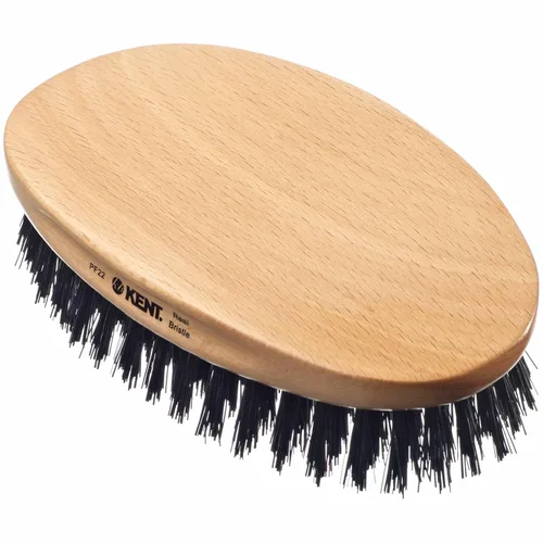 Miniatura 9 de Kent Kit de barba para hombre, peine para bigote de barba extra pequeño 81T, peine de bolsillo para dientes finos FOT y cepillo de pelo de palma