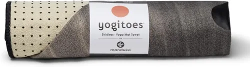Miniatura 14 de Manduka Yogitoes Toalla para Esterilla de Yoga Caliente - 71" Agarre Activado por Humedad Protuberancias de Silicona Patentadas Altamente