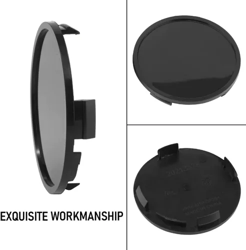 Miniatura 8 de RTrhinotuning 4 tapas centrales de rueda de 3.03 pulgadas / 3.031 in, base negra para accesorios de llanta de rueda Expedition 2015-2019 F150