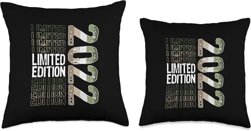 Miniatura 3 de Limited Edition Vintage 2022 Retro Birthday Throw Pillow