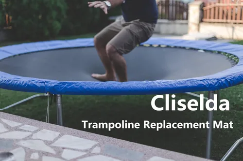 Miniatura 3 de Cliselda Trampoline Replacement Mat, Fits 12 ft 14 ft 15 ftRound Trampoline Frame with 72/88/96 V-Rings and Spring Tool, Fits 5.5-7" Springs