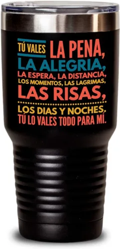 Miniatura 4 de Regalo para esposo Taza de café para esposa Perfecto regalo para graduados, profesionales y estudiantes Vaso con afirmaciones positivas, Negro