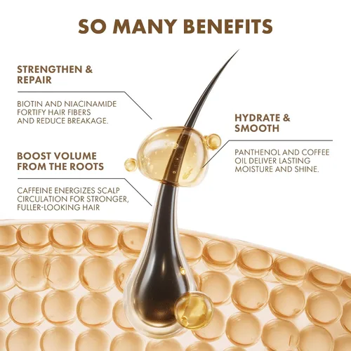 Miniatura 4 de ALFHEIM Coffee+ Acondicionador espesante para cabello fino, fino y débil con cafeína, biotina y aceite de café arábica, fórmula fortalecedora