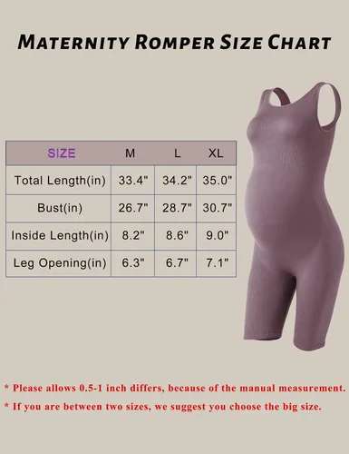 Miniatura 7 de SUNNYBUY Body de maternidad para mujer, sin costuras, para embarazo, acanalado, bodycon, pijama, camiseta sin mangas, pantalones cortos