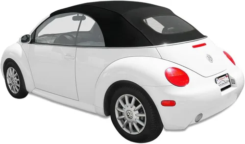 Techo convertible de reemplazo Sierra Auto Tops para Volkswagen Beetle 2003-2010, apertura manual, tela A5 alemana, negro