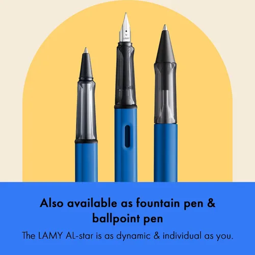 Miniatura 5 de Lamy AL-star oceanblue - Bolígrafo con mango ergonómico transparente y ancho de línea M - cuerpo ligero de aluminio - incluye recarga de bola M 63