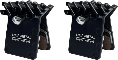 L03A Pastillas de freno de metal con aleta de refrigeración, compatibles con Shimano DEORE XT M8100, SLX M7100, DURA-ACE R9150, ULTEGRA R8050,
