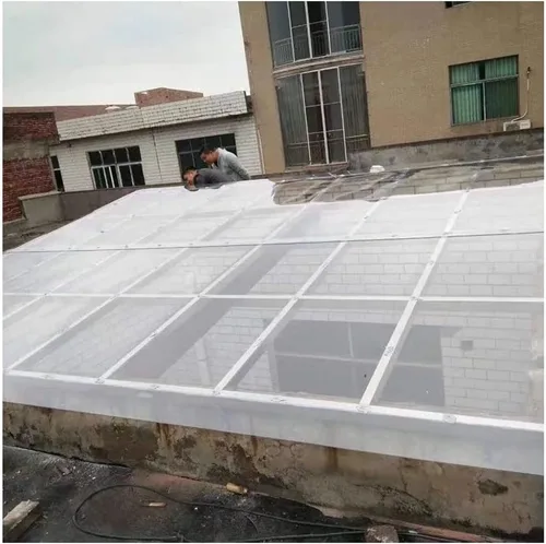 Miniatura 5 de Lámina de plástico transparente de policarbonato de 0.031 in de grosor para reemplazar la cubierta del techo del invernadero del jardín, bricolaje