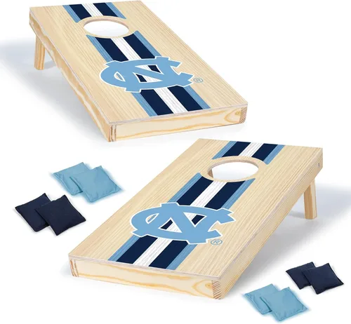 Miniatura 31 de Wild Sports College - Juego de cornhole de madera maciza de 1 x 2 pies con impresión directa HD gráficos del equipo, tamaño de viaje