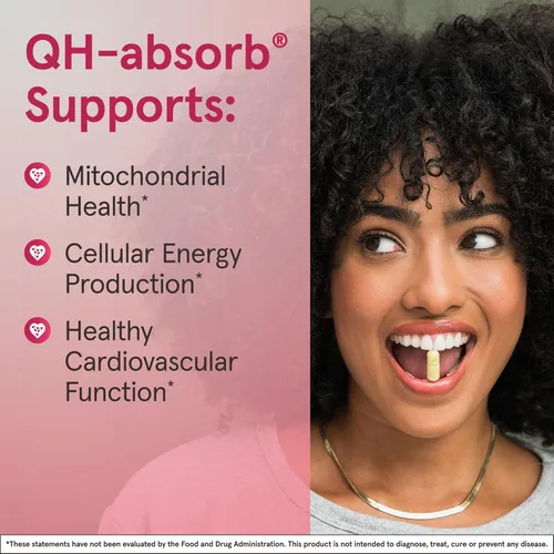 Miniatura 4 de Jarrow Formulas QH-Absorb 200 mg - 60 cápsulas blandas - Co-Q10 de alta absorción - Forma antioxidante activa de Co-Q10 - Apoya la producción