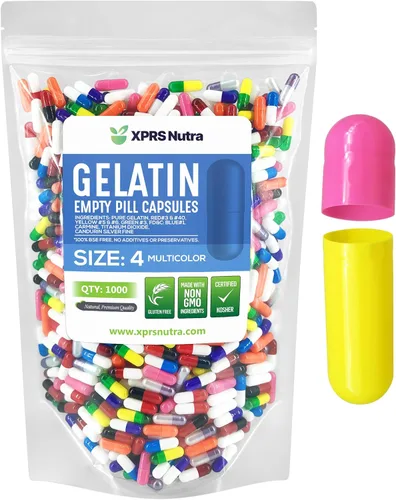 Miniatura 24 de XPRS Nutra Cápsulas vacías tamaño 4 – 100 cápsulas pequeñas de gelatina vacías – Pastillas de relleno de cápsulas de bricolaje – Cápsulas de gel