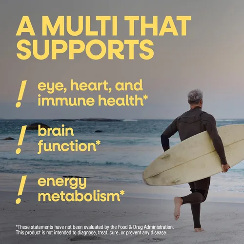 Miniatura 2 de Nature's Way ¡Alive! Multivitaminas diarias en gomitas para hombres de 50+, apoya la salud del cerebro, los ojos, el corazón*, vitaminas B, sin