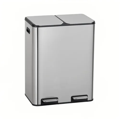 Miniatura 12 de Cubo de Basura con Pedal de Acero Inoxidable de 13 Galones Cubo de Basura de Metal con Tapa Cubos de Basura Grandes para Cocina, Baño, Baño, Oficina