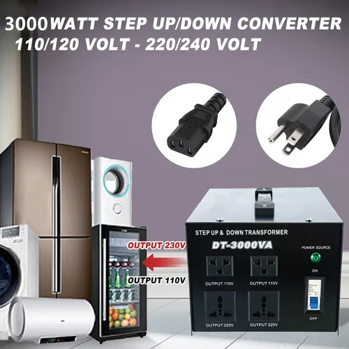 Miniatura 4 de YaeCCC Transformador de voltaje 3000VA Convertidor de potencia 110V/220V Convertidor AC-AC 3000VA