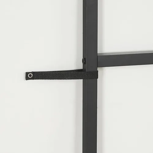 Miniatura 9 de MAHANCRIS Cabecero tamaño Queen solamente, cabecero de metal con adaptadores, estilo industrial minimalista para camas tamaño Queen, Greige Gris