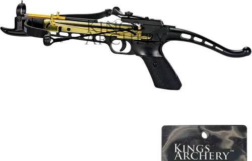 Miniatura 3 de Pistola de Ballesta Autoarmable de 80 LBS con Miras Ajustables, Pernos de Flecha de Aluminio y Característica de Seguridad Paquete de 24 flechas