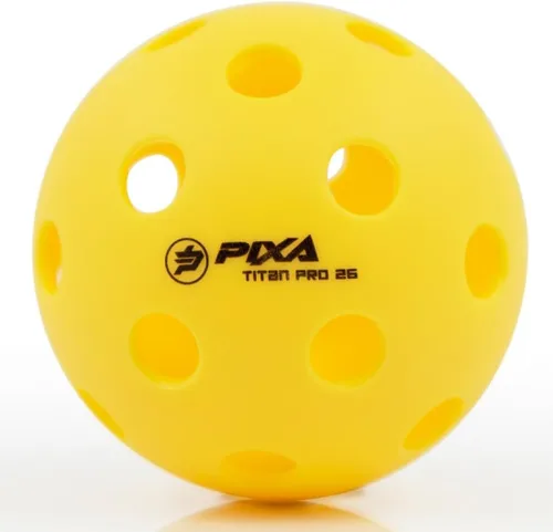 Miniatura 13 de PIXA Titan Pro 26 Pickleball para interiores, aprobado por USAPA, bolas de pickleball duraderas para interiores, rebote constante, vuelo suave, Rojo