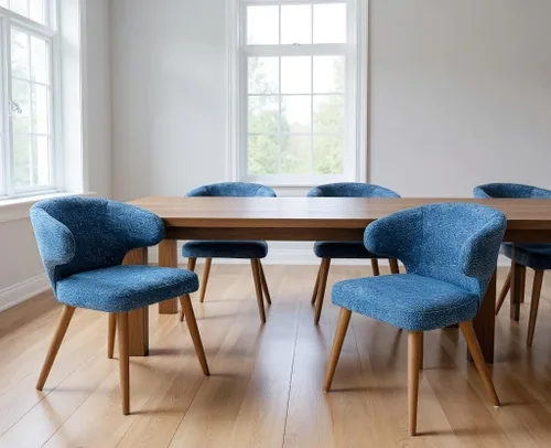 Miniatura 9 de VESCASA Juego de 2 sillas de comedor modernas de felpilla con patas de madera, sillas laterales tapizadas con respaldo curvado para comedor/sala