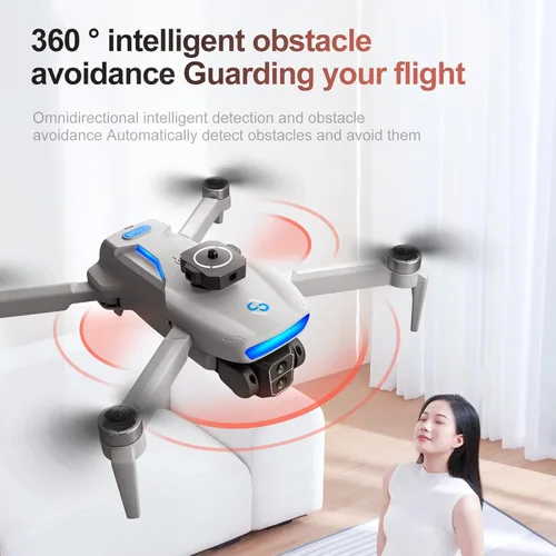 Miniatura 5 de Dron GPS S181 con cámara para principiantes, Drone FPV 8K con motor sin escobillas, transmisión WiFi 5G, evitación de obstáculos, posicionamiento