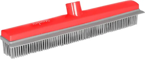 Miniatura 7 de Stanley Home Products Escoba de goma con mango ajustable, para alfombras, suelos, escaleras, tapicería, acción electrostática que elimina