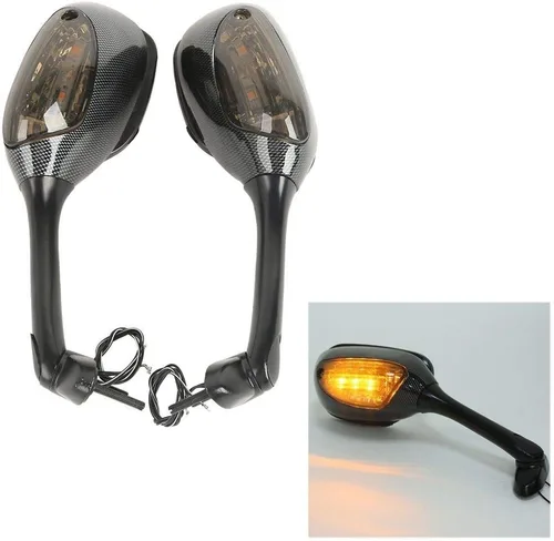 TCMT Señal de espejos retrovisores laterales de carbono para Suzuki GSXR1000 2005-2016 GSXR600 GSXR750 2006-2024