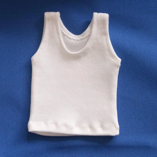 Miniatura 3 de SSbeauty M Camiseta a escala personalizada de 1/6, chaleco sin mangas, para figura de acción masculina y femenina de 12 pulgadas, juguete