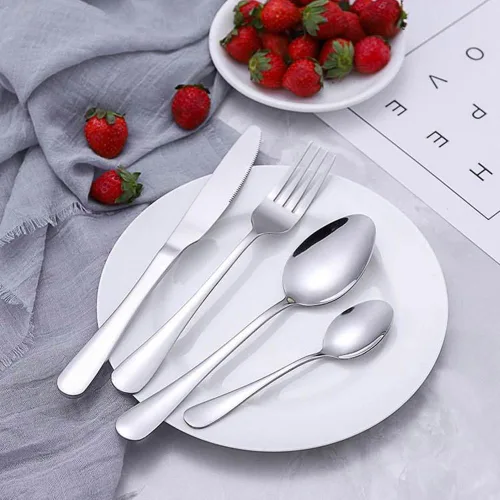 Miniatura 8 de DJ-WARE 6 cucharas de té pequeñas de 5.5 pulgadas, cucharaditas de mango corto para té dulce de 8 a 12 onzas y café con leche caliente, utensilios