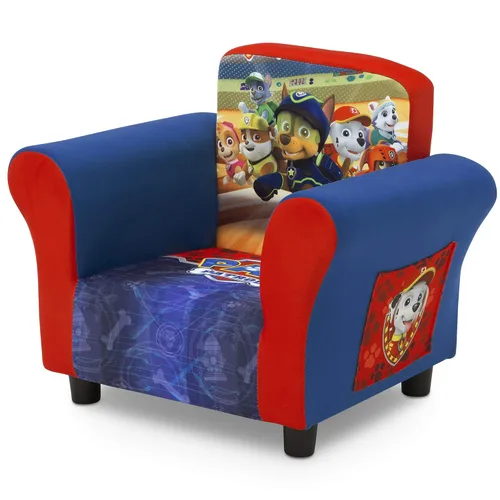 Miniatura 4 de Delta Children Silla tapizada, Nick Jr. PAW Patrol y juego de mesa y silla para niños con almacenamiento, ideal para artes y manualidades, merienda