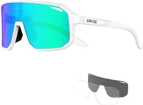 Miniatura 17 de KAPVOE Gafas de sol polarizadas para ciclismo, deportes, UV400, para correr, pesca, béisbol, para hombres y mujeres, K62 Azul