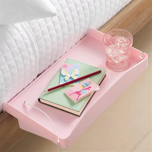 Miniatura 8 de Modern Innovations - Estante de cabecera para cama, dormitorio universitario, estante/organizador de cama para litera superior, bandeja de mesita