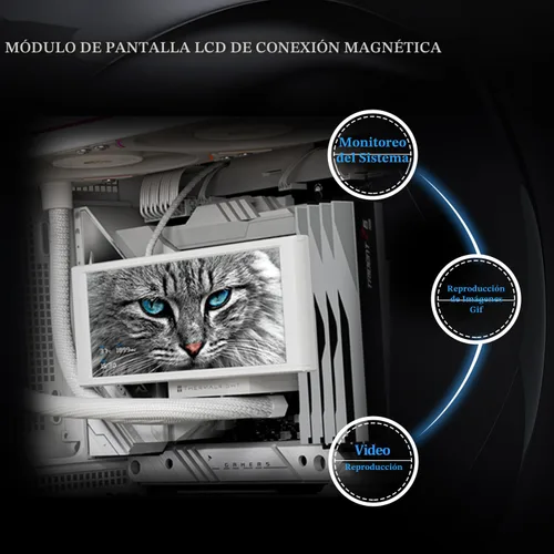 Miniatura 4 de Thermalright Trofeo Vision 360 ARGB enfriador de CPU blanco para AIO, radiador refrigerado por agua de alto rendimiento de 360 mm con pantalla larga