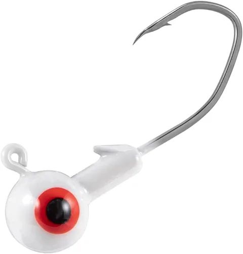 Miniatura 8 de Dr.Fish Paquete de 20 cabezas de plantilla de pesca, plantillas de cangrejo, bolas redondas, anzuelos de pesca de agua dulce, señuelos de pesca