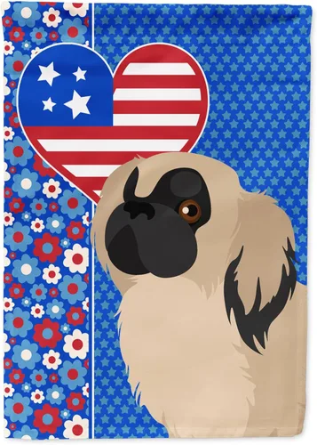 Miniatura 18 de Caroline's Treasures WDK5119GF - Bandera de jardín americana de Airedale Terrier de Estados Unidos, color negro y tostado, bandera decorativa