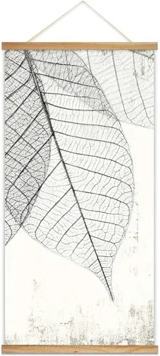 Miniatura 10 de wall26 - Póster colgante con marcos de madera - Cumbre de montaña en la niebla - Arte decorativo de pared listo para colgar - 18 x 36 pulgadas