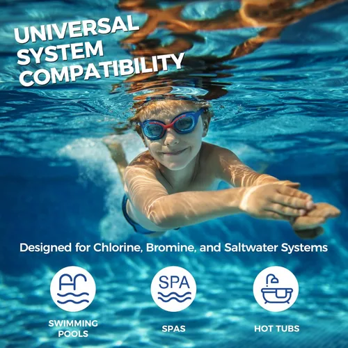 Miniatura 6 de Tiras de prueba 8 en 1 para piscina y spa, tiras selladas individualmente (10 paquetes de 10) para bañera de hidromasaje y piscina, pruebas precisas