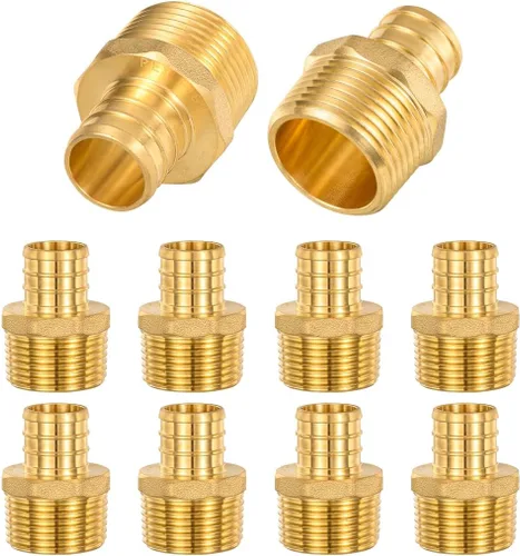 Miniatura 14 de Paquete de 2 adaptadores hembra Pex X 1 pulgada FIP de 1 pulgada, tubo Pex de 1 pulgada a rosca hembra NPT de 1 pulgada, puerto completo, sin plomo