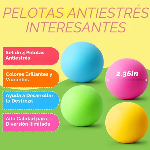 Miniatura 2 de Paquete de 4 pelotas antiestrés para adultos y niños, juguetes para apretar que cambian de color, juguetes sensoriales para niños con autismo