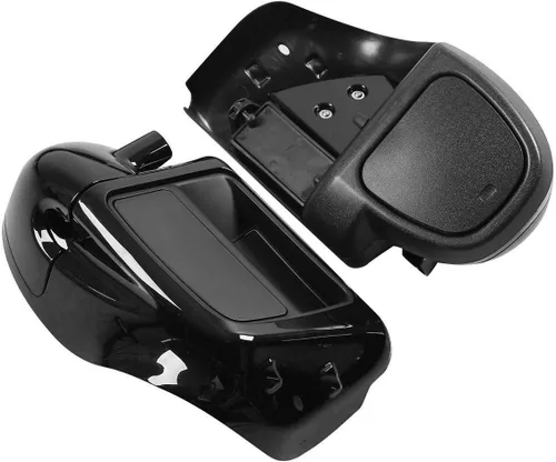 Green-L - Carenaduras inferiores ventiladas para las piernas tipo guantera, aptas para Harley 2014-2024 Touring Road King Street Glide Electra Glide