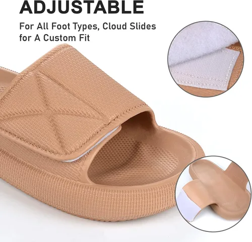 Miniatura 3 de kihutor Cloud Slides For Women and Men, Pillow Slippers Bathroom Slides, Soft Comfy Thick Sole Sandals Quick Drying Pillow Slides