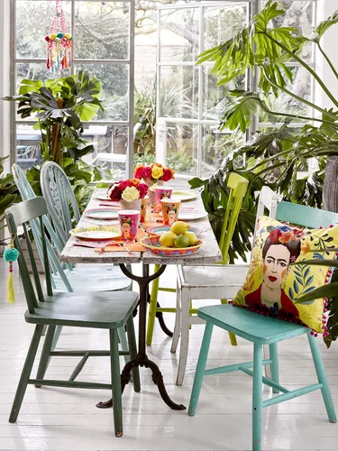 Miniatura 8 de Talking Tables Boho-CNAPKIN Frida Kahlo Servilletas Paquete de 20, papel, rosa