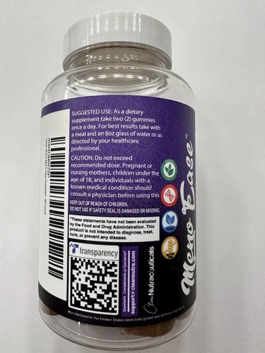 Miniatura 4 de Suplemento para la menopausia para mujeres en gomitas con cohosh negro, ñame silvestre, DIM, magnesio, trébol rojo, agracejo para el equilibrio
