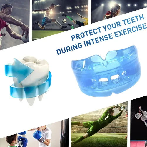 Miniatura 5 de Paquete de 3 protectores bucales para niños y jóvenes, protectores bucales para boquilla, niños, para artes marciales mixtas, boxeo, rugby