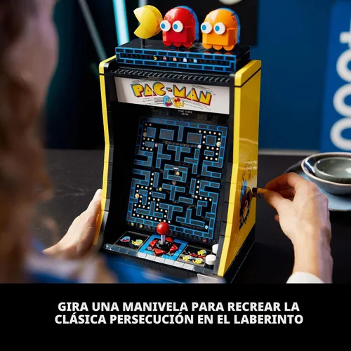 Miniatura 3 de LEGO Icons PAC-Man Juegos de Construcción Arcade para Adultos - Decoración Coleccionable para Oficina, Estantería o Dormitorio - Regalos