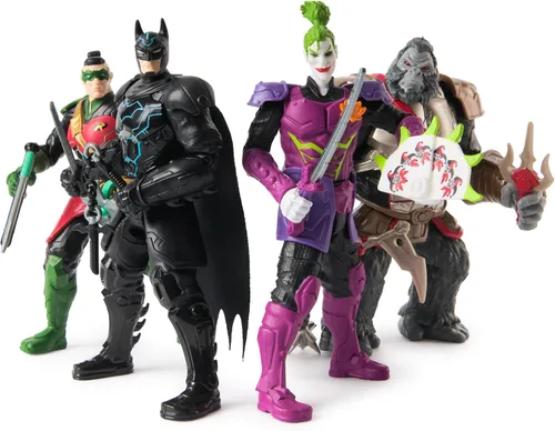 Miniatura 5 de DC Comics, Batman Battle Clash – Batman Ninja Strike Gorilla Grodd Action Figure 15cm with 2 Ninja Accessories, Superhero Toy for Boys and Girls 3