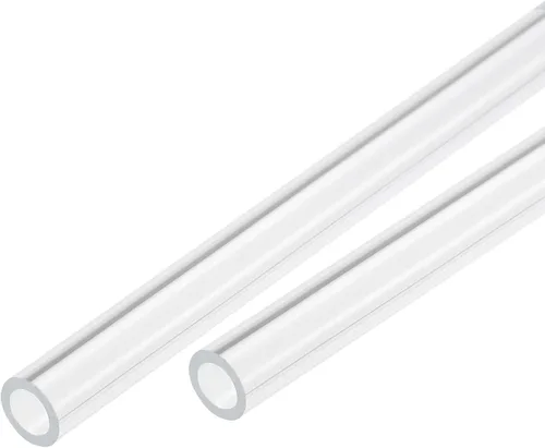 Miniatura 19 de MECCANIXITY Tubo acrílico transparente rígido redondo 18mm (0.7") ID 0.866 in (7/8") OD 14" para lámparas y linternas, sistema de refrigeración por