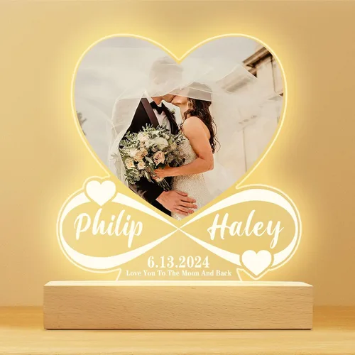 Miniatura 6 de Canción acrílica personalizada con foto, regalo personalizado para novio, novia, cubierta de álbum acrílico, placa de música transparente colorida