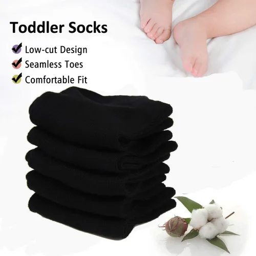 Miniatura 3 de 20 pares de calcetines para niños pequeños calcetines de tobillo de corte bajo calcetines atléticos para niños y niñas