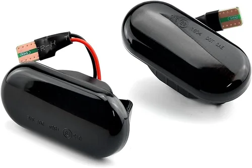 Miniatura 8 de 1 par de marcadores de guardabarros delanteros dinámicos LED marcadores laterales compatibles con Nis-san 350Z Z33 Frontier D40 Cube Z11 Latio C11
