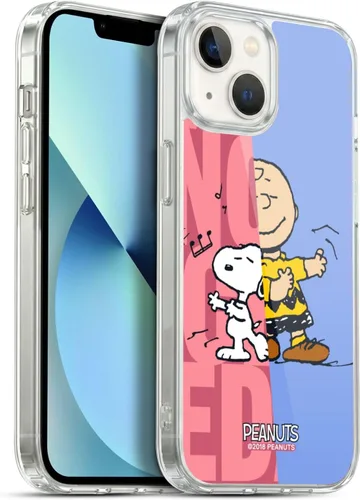 Miniatura 313 de Head Case Designs Funda de gel con licencia oficial de Peanuts Snoopy & Woodstock Halfs and Laughs [protección de grado militar] compatible